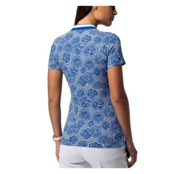 Original Tommy Hilfiger FOULARD POLO in POLINA PRT SMALL / TURKISH SEA, NWT! - Picture 2 of 5